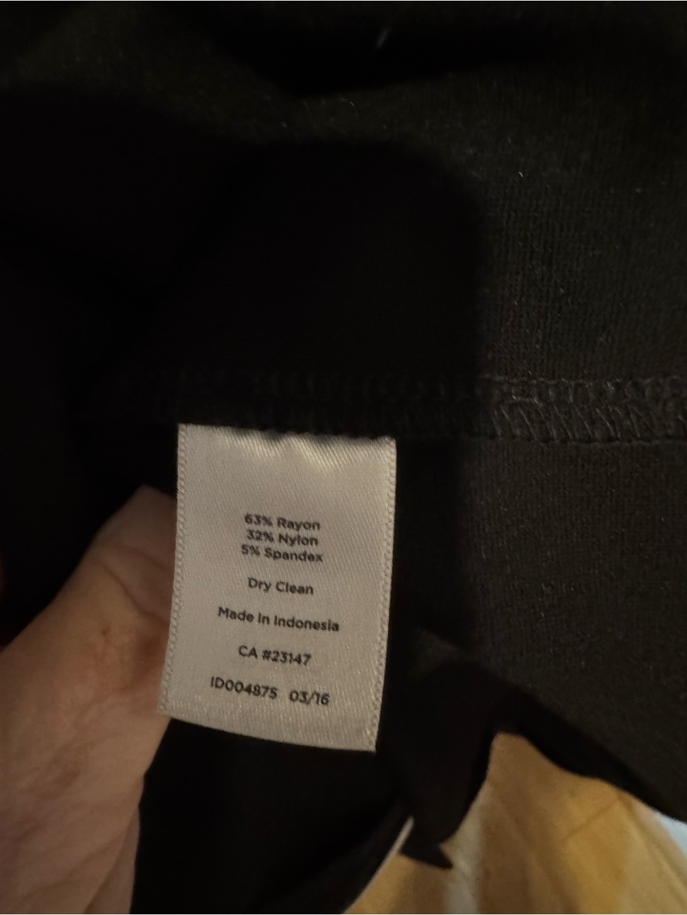 Talbots Black Shift Dress with White Trim, Size 22W - Picture 4 of 4